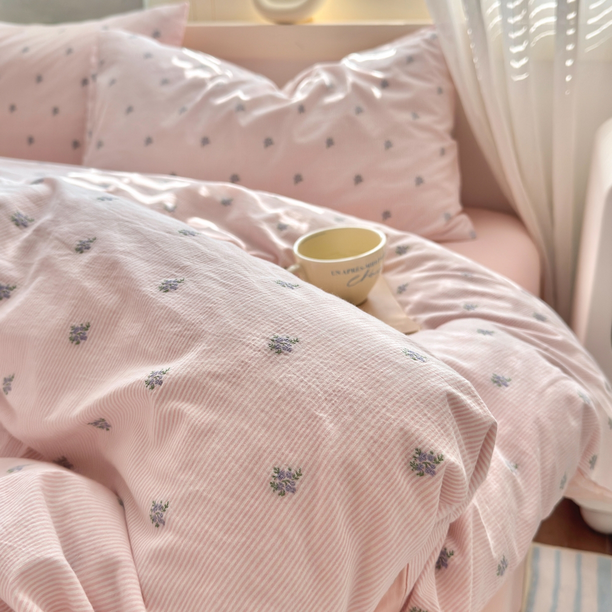 91家纺网 家纺一手货源 找家纺 （总）寐居家纺 2026新款舒适全棉水洗棉提花四件套