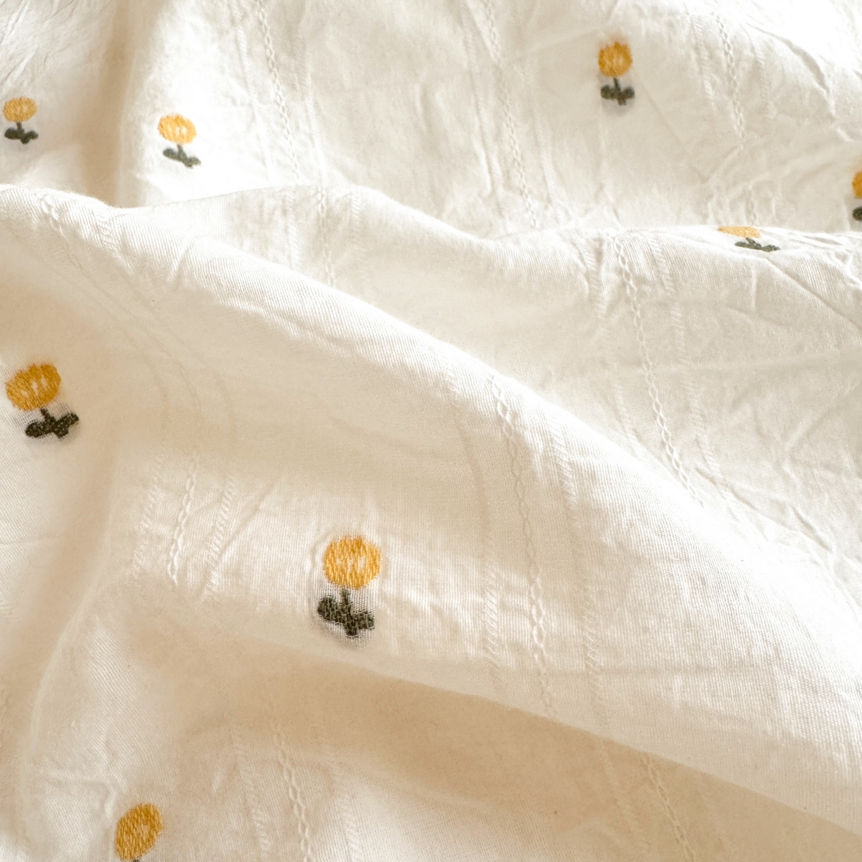 91家纺网 家纺一手货源 找家纺 寐居家纺 2026新款舒适全棉水洗棉提花四件套 提花-小黄花