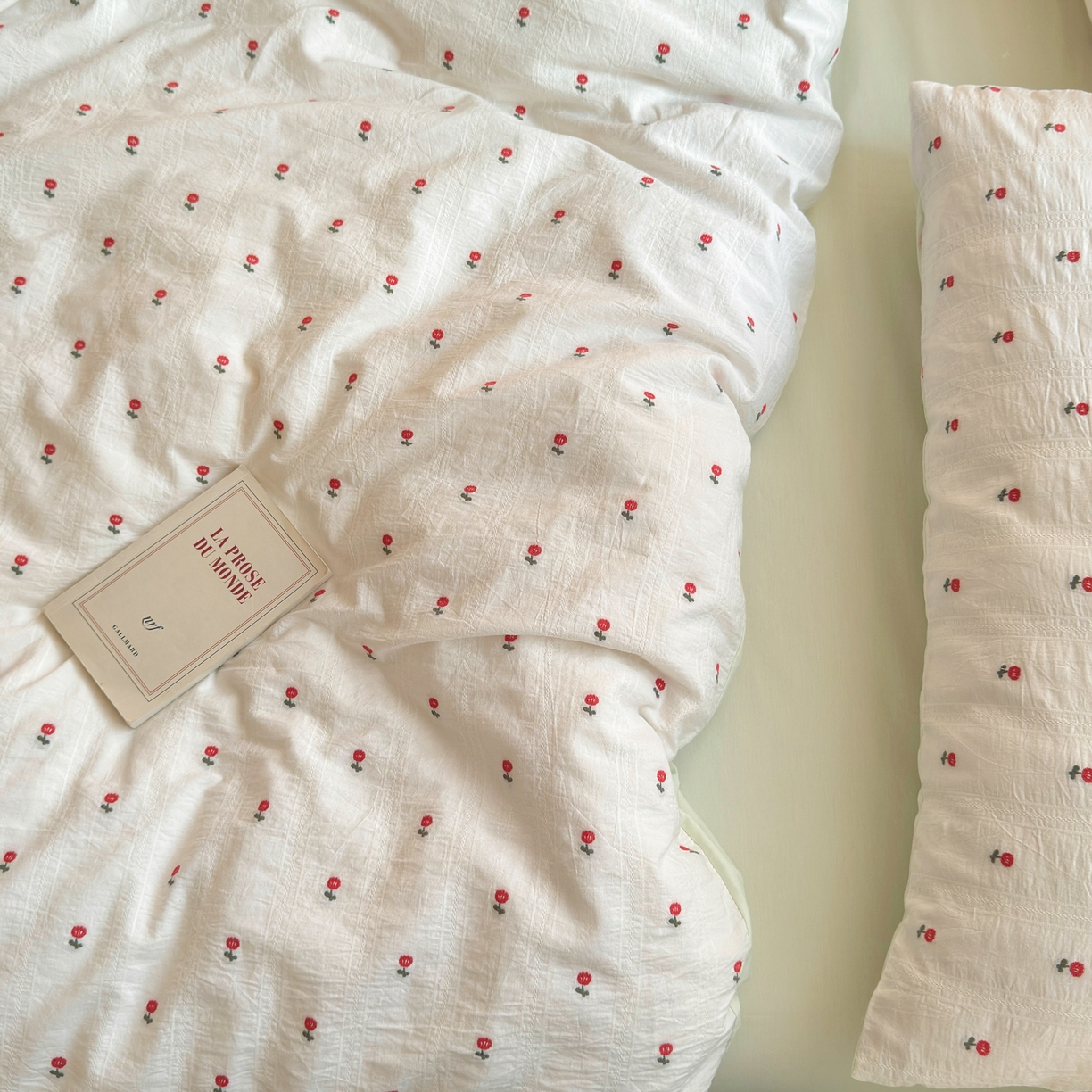 91家纺网 家纺一手货源 找家纺 寐居家纺 2026新款舒适全棉水洗棉提花四件套 提花-小红花