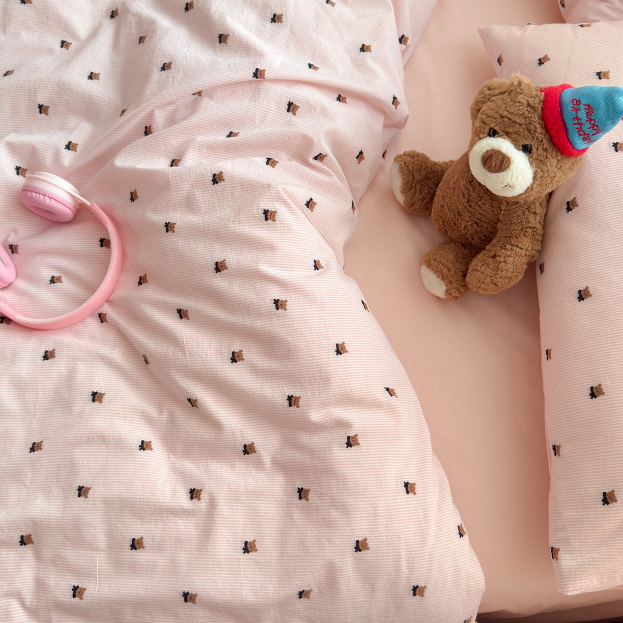 91家纺网 家纺一手货源 找家纺 寐居家纺 2026新款舒适全棉水洗棉提花四件套 提花-小熊玉