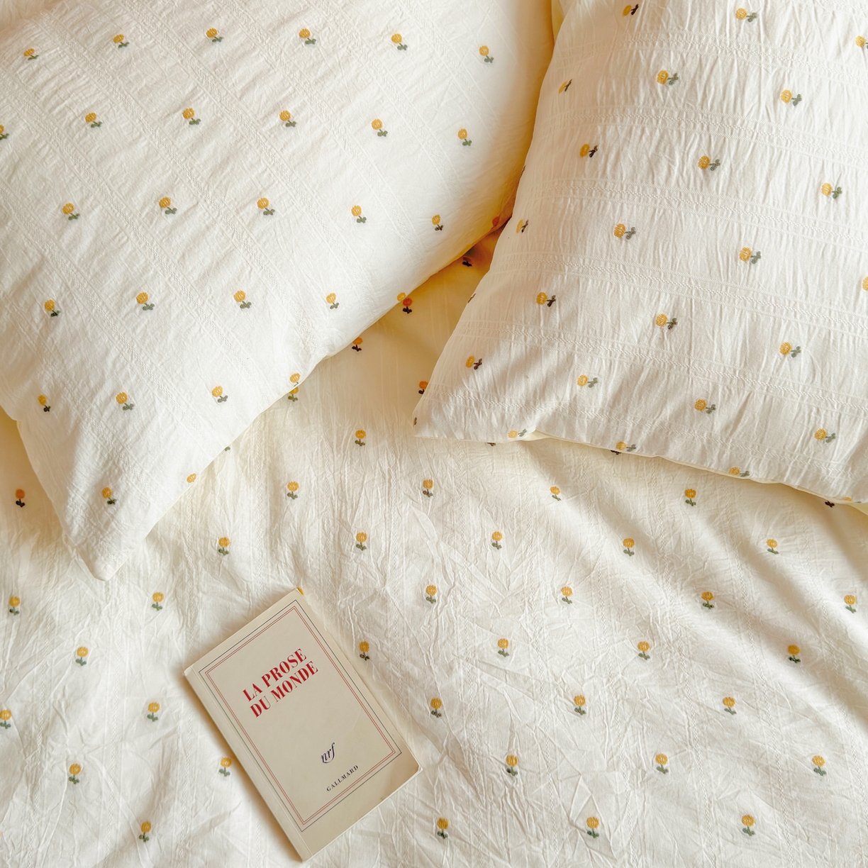 91家纺网 家纺一手货源 找家纺 寐居家纺 2026新款舒适全棉水洗棉提花四件套 提花-小黄花