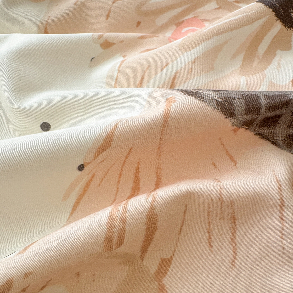 91家纺网 家纺一手货源 找家纺 寐居家纺 2026新款全棉大版数码印花四件套 潦草小狗