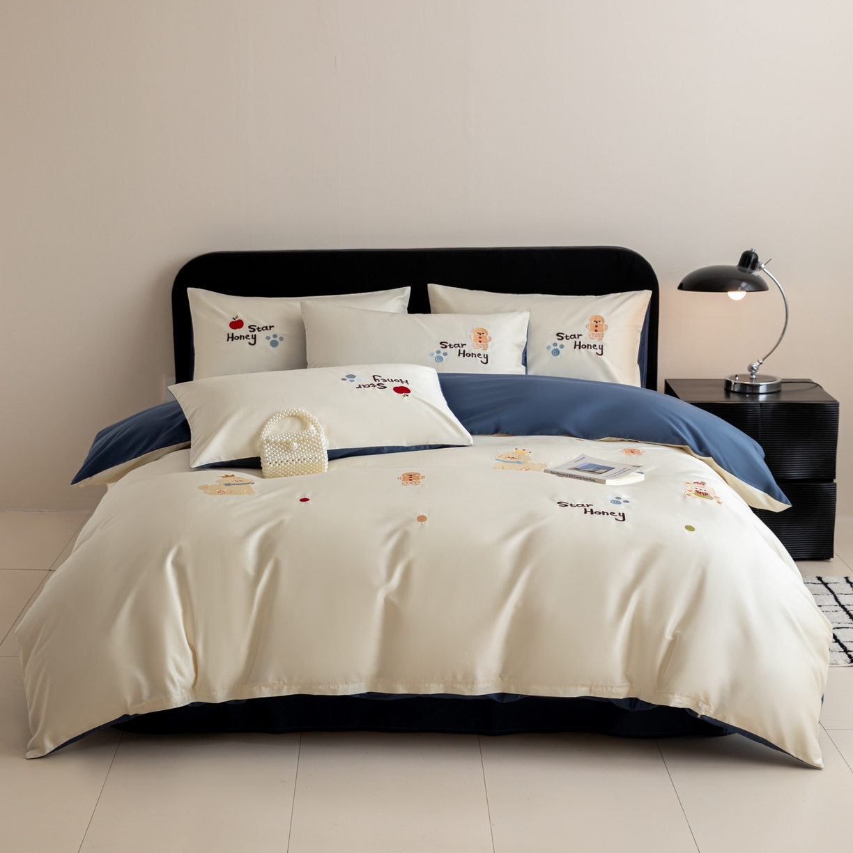 91家纺网 家纺一手货源 找家纺 （总）沐辰 2026新款长绒棉50S纯棉满绣四件套