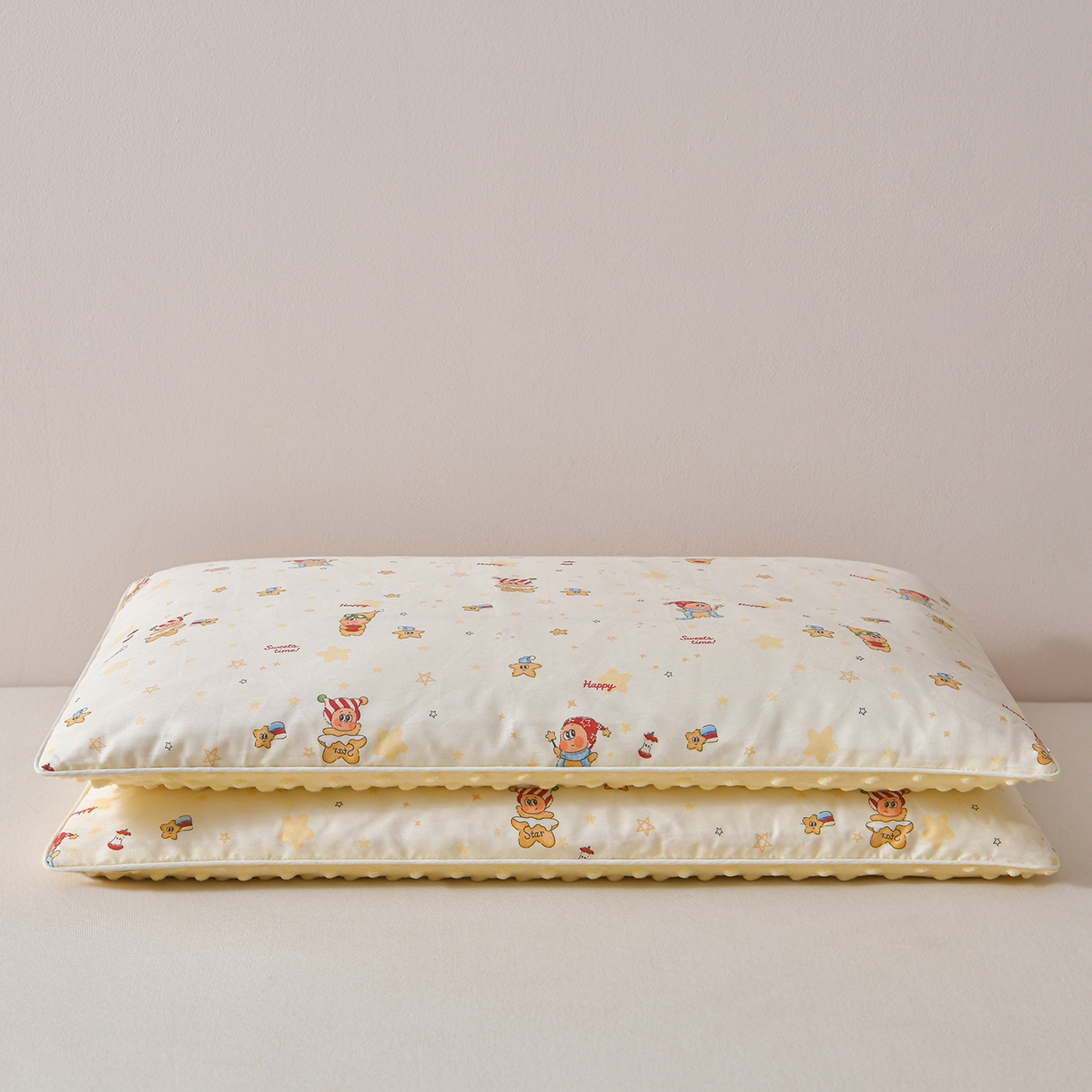 91家纺网 家纺一手货源 找家纺 （总）小桃姐家纺 2026新款纯棉+豆豆绒棉花枕 枕头枕芯 儿童枕 学生枕