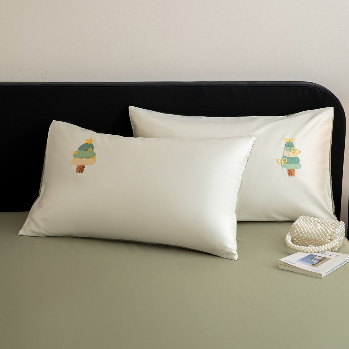 91家纺网 家纺一手货源 找家纺 沐辰 2026新款长绒棉50S纯棉满绣四件套 许愿树