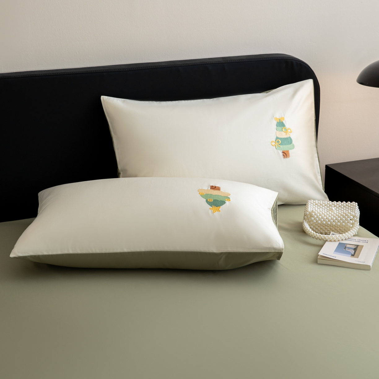 91家纺网 家纺一手货源 找家纺 沐辰 2026新款长绒棉50S纯棉满绣四件套 许愿树