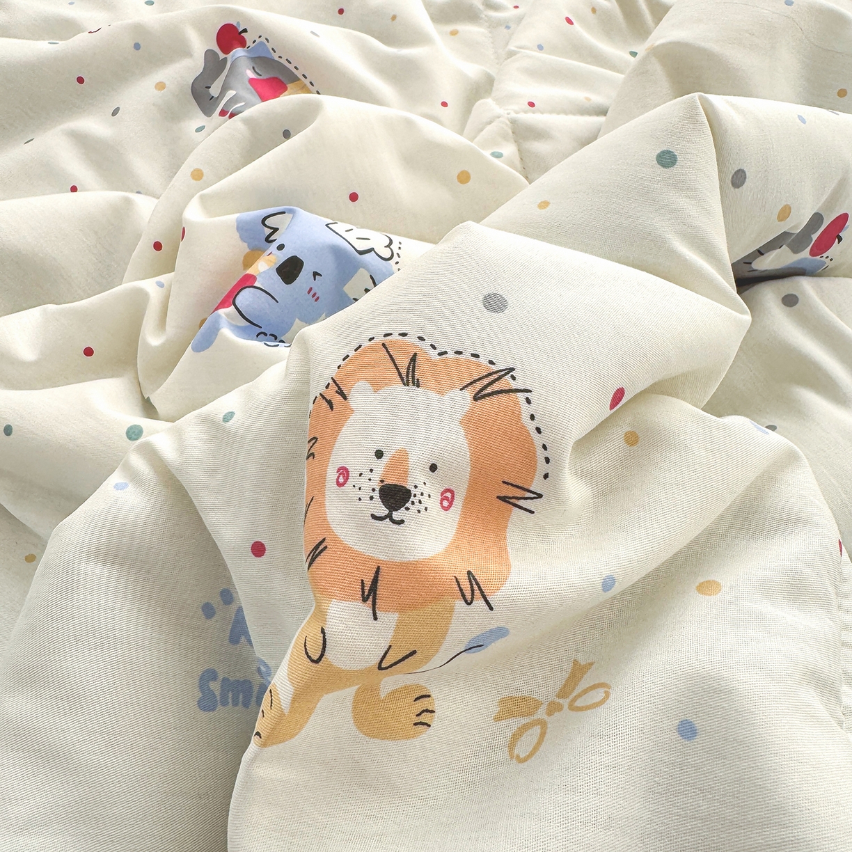 91家纺网 家纺一手货源 找家纺 瑶瑶家居 2026新款A类里外全棉夏凉被四件套-风格一 酷酷马