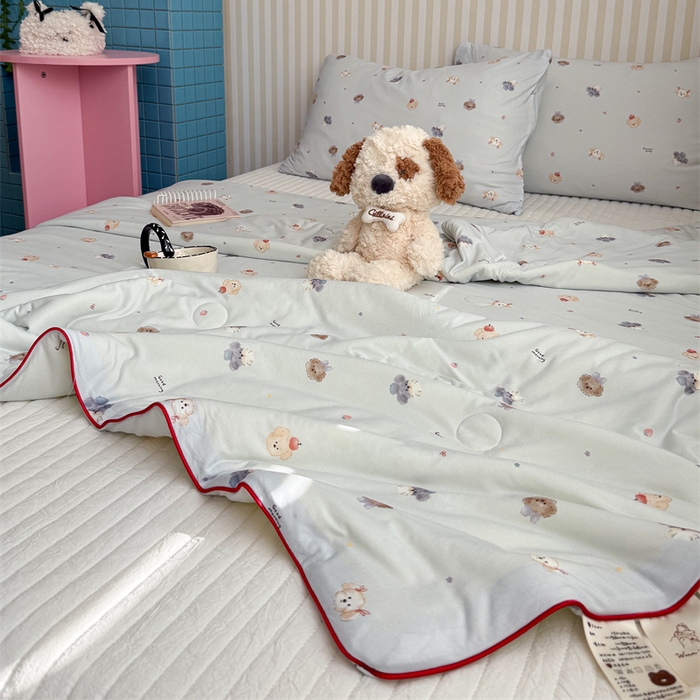 91家纺网 家纺一手货源 找家纺 （总）暖生活 2026新款A类牛奶针织棉夏被被子被芯