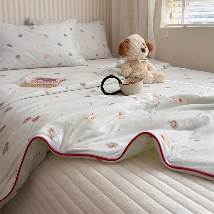 91家纺网 家纺一手货源 找家纺 （总）暖生活 2026新款A类牛奶针织棉夏被被子被芯