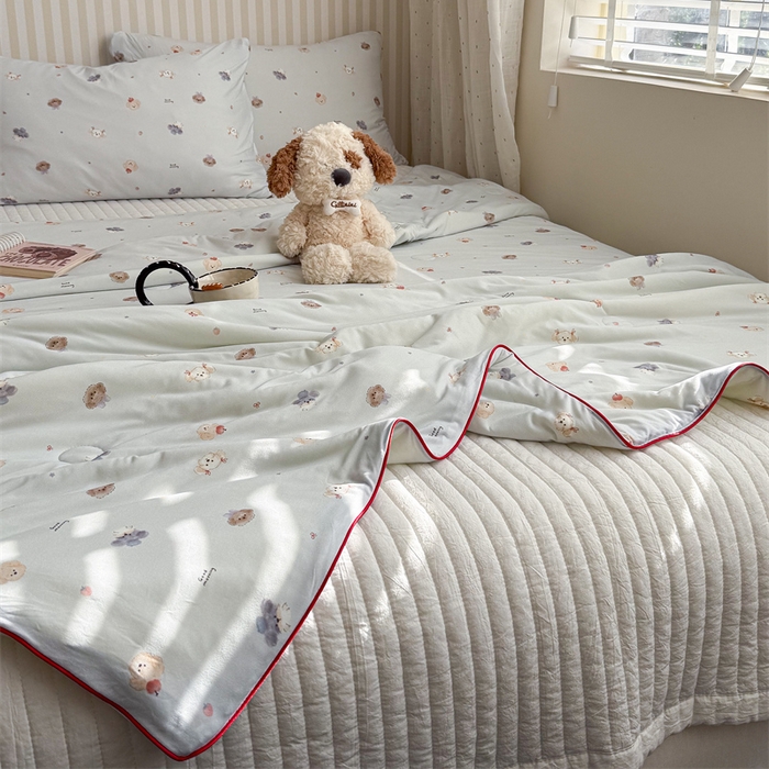 91家纺网 家纺一手货源 找家纺 （总）暖生活 2026新款A类牛奶针织棉夏被被子被芯