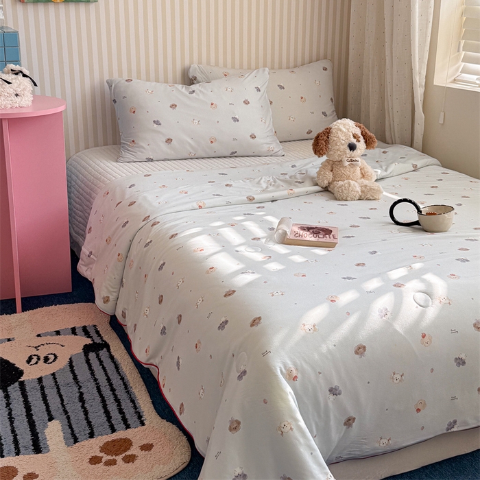 91家纺网 家纺一手货源 找家纺 （总）暖生活 2026新款A类牛奶针织棉夏被被子被芯