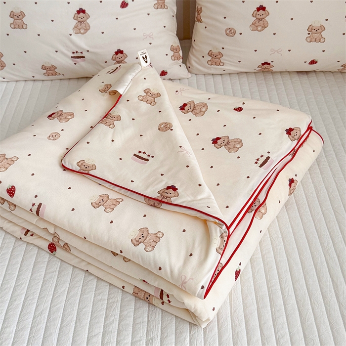 91家纺网 家纺一手货源 找家纺 （总）暖生活 2026新款A类牛奶针织棉夏被被子被芯