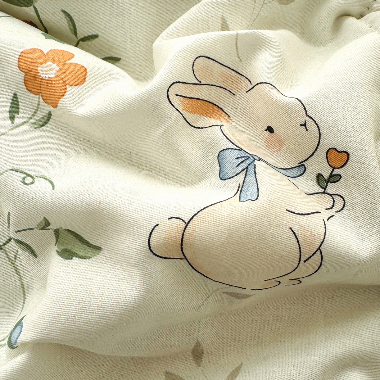 91家纺网 家纺一手货源 找家纺 瑶瑶家居 2026新款A类里外全棉夏凉被四件套-风格一 一片情