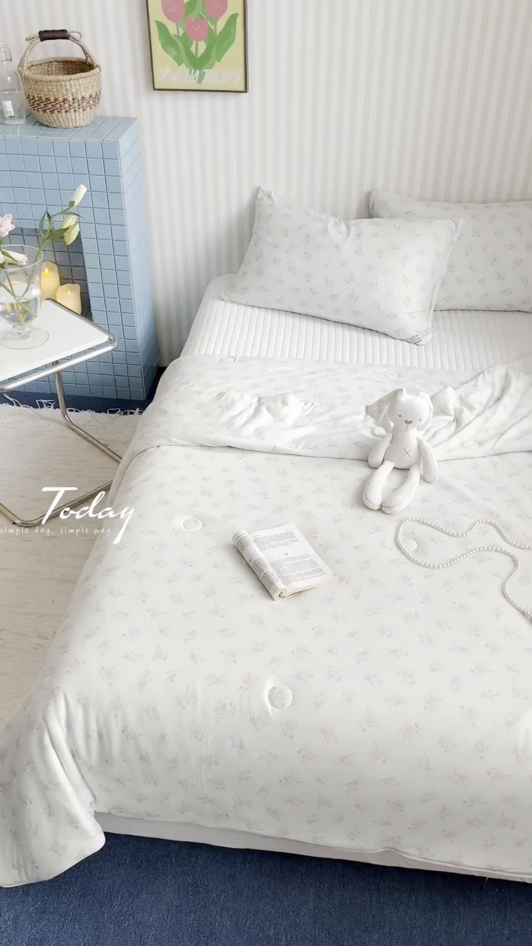 91家纺网 家纺一手货源 找家纺 暖生活 2026新款A类牛奶针织棉夏被被子被芯 花信驿