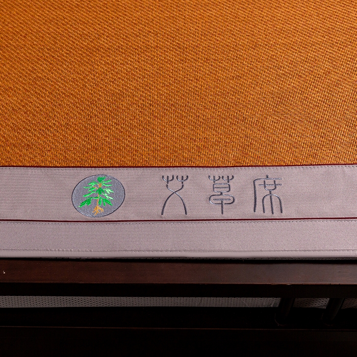 91家纺网 家纺一手货源 找家纺 简一 2026新款艾草古藤席床笠款凉席 （床笠）艾草席-红棕