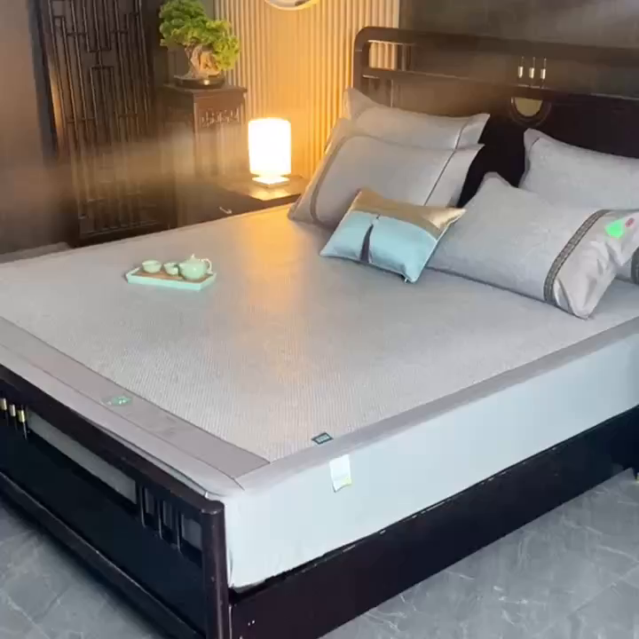 91家纺网 家纺一手货源 找家纺 简一 2026新款艾草古藤席床笠款凉席 （床笠）艾草席-灰色