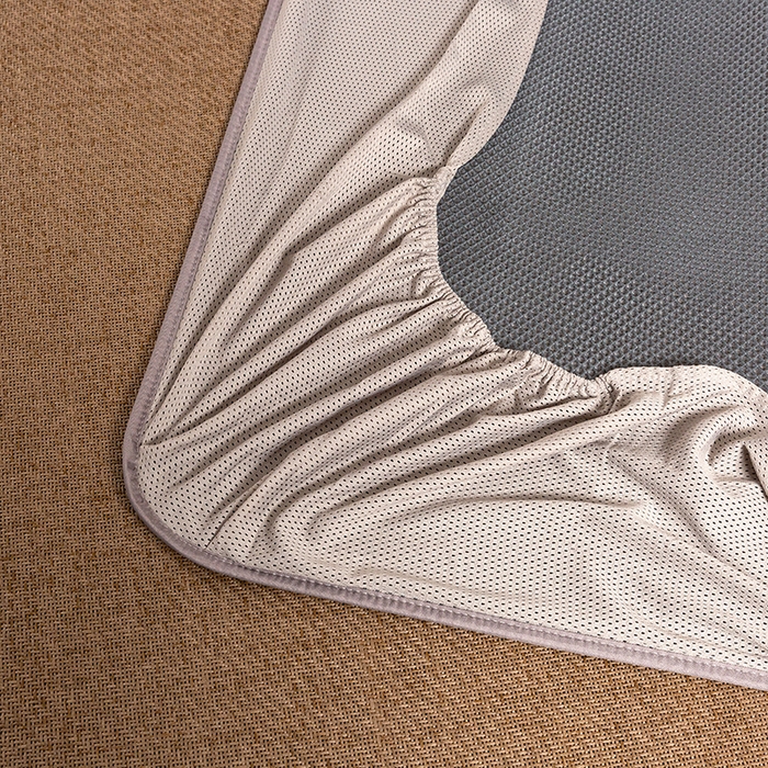 91家纺网 家纺一手货源 找家纺 简一 2026新款艾草古藤席床笠款凉席 （床笠）艾草席-卡其