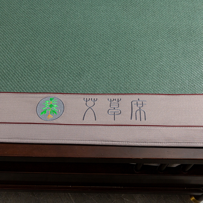 91家纺网 家纺一手货源 找家纺 简一 2026新款艾草古藤席床笠款凉席 （床笠）艾草席-墨绿