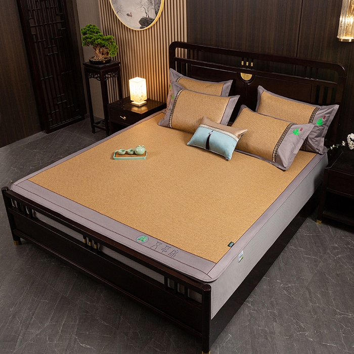 简一 2026新款艾草古藤席床笠款凉席 （床笠）艾草席-黄藤