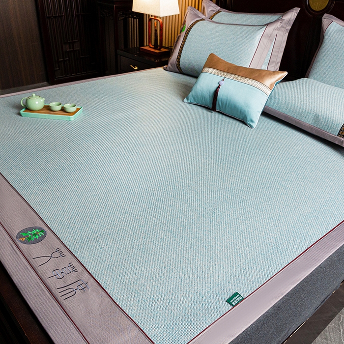 91家纺网 家纺一手货源 找家纺 （总）简一 2026新款艾草古藤席平铺款凉席