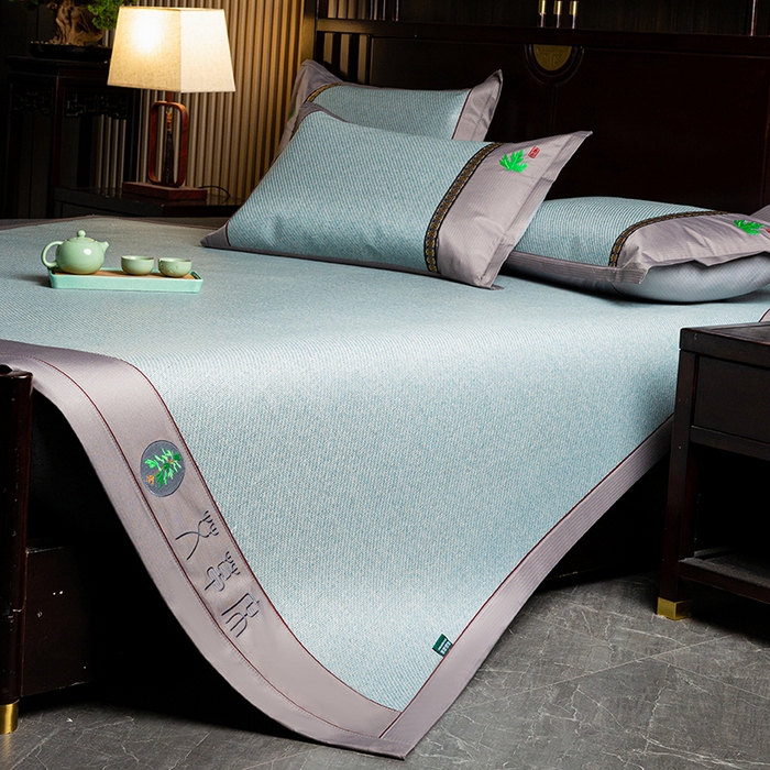 91家纺网 家纺一手货源 找家纺 （总）简一 2026新款艾草古藤席平铺款凉席