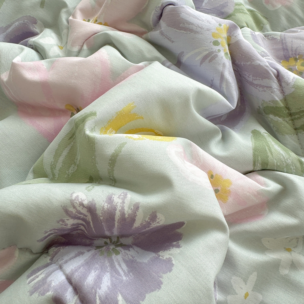 91家纺网 家纺一手货源 找家纺 瑶瑶家居 2026新款A类里外全棉夏凉被四件套-风格二 紫萝梦