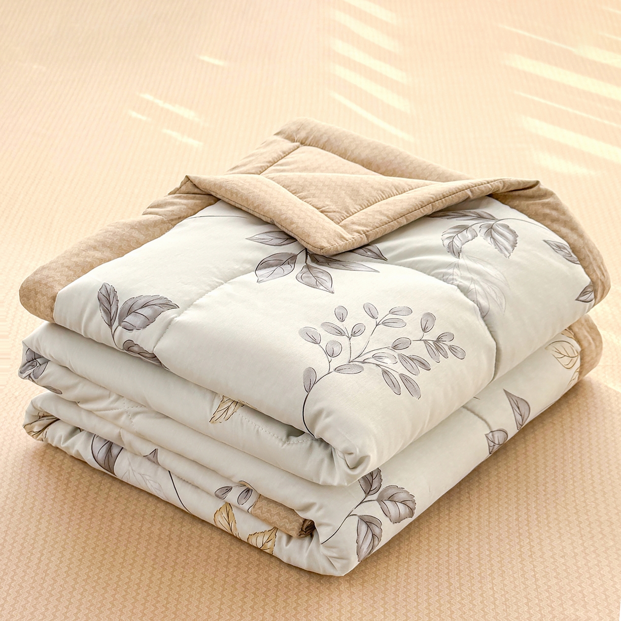 91家纺网 家纺一手货源 找家纺 （总）瑶瑶家居 2026新款A类里外全棉夏凉被四件套-风格二