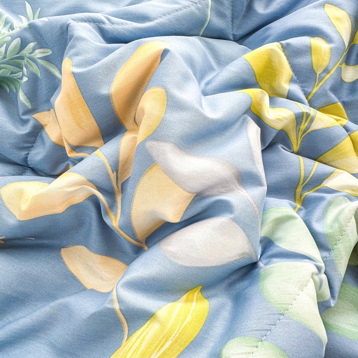 91家纺网 家纺一手货源 找家纺 瑶瑶家居 2026新款A类里外全棉夏凉被四件套-风格二 小蓝町