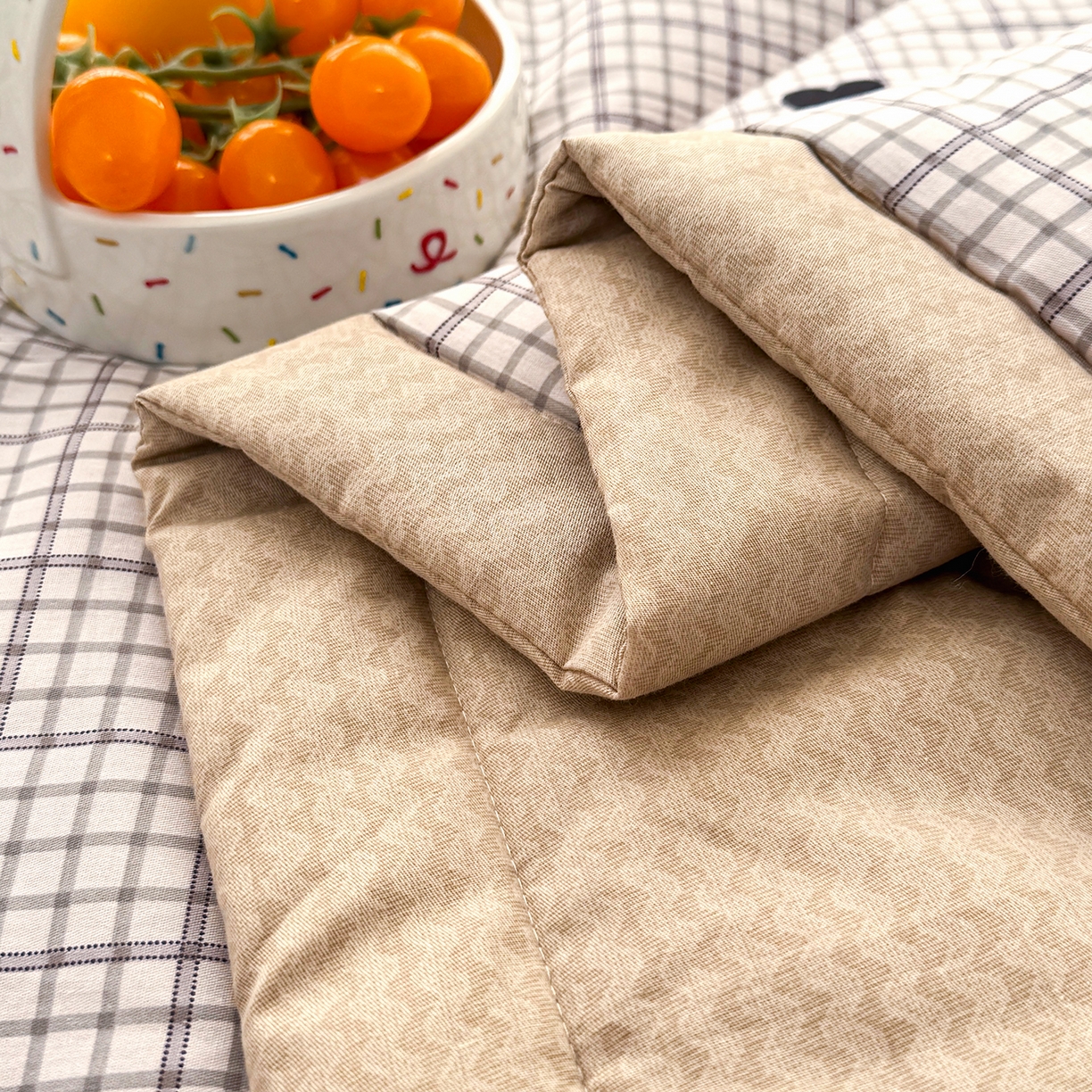 91家纺网 家纺一手货源 找家纺 瑶瑶家居 2026新款A类里外全棉夏凉被四件套-风格二 小甜心