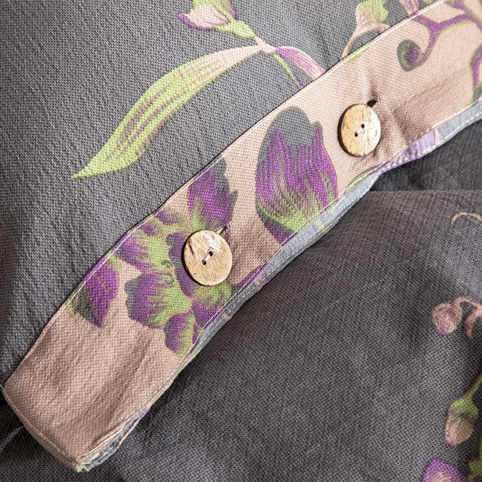 91家纺网 家纺一手货源 找家纺 库里梦家纺 2026春夏新款直播专供爆款色织复古双层纱四件套 香馨