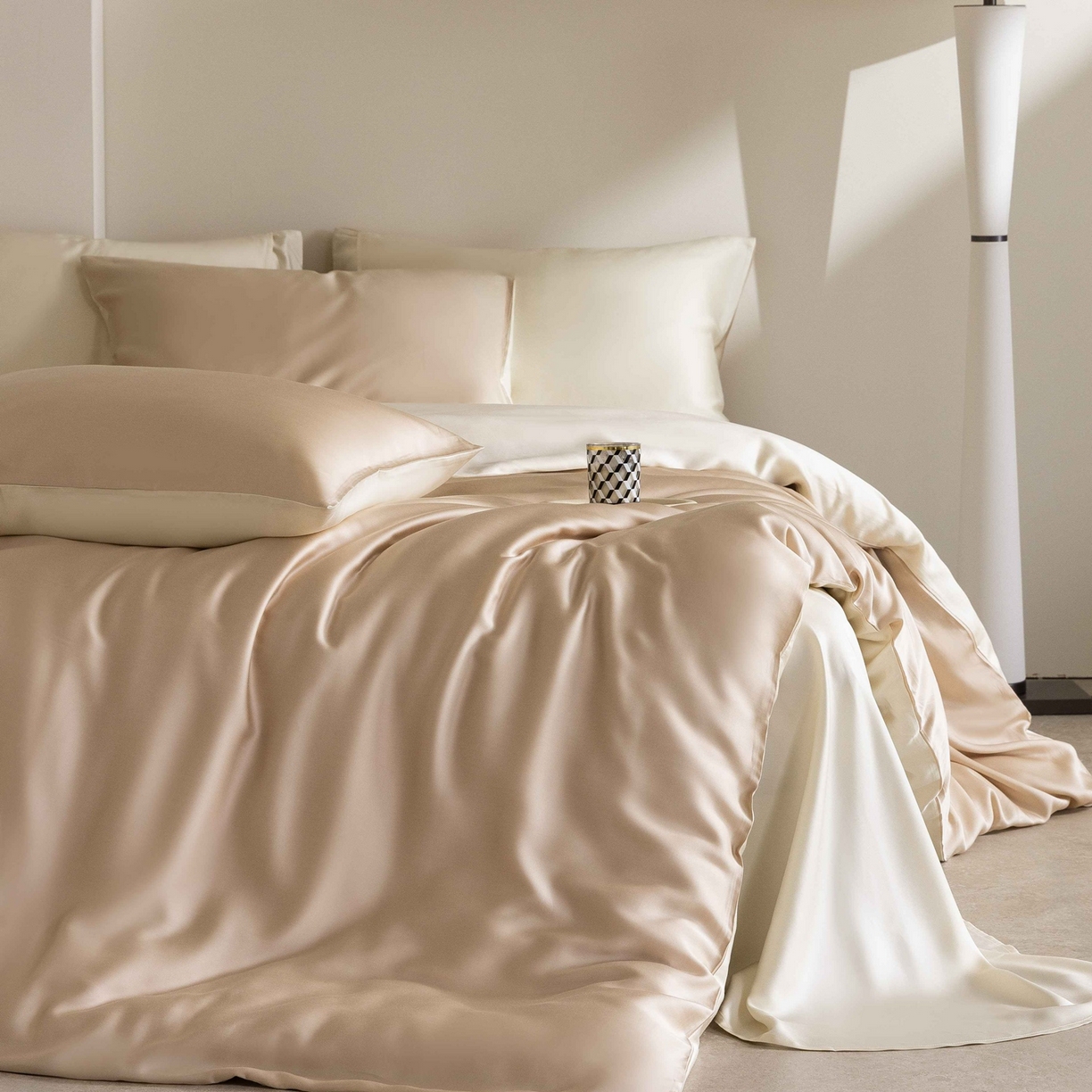 91家纺网 家纺一手货源 找家纺 （总）佳汐蓝家纺 2026新款60s莱赛尔天丝四件套丝颜悦色系列