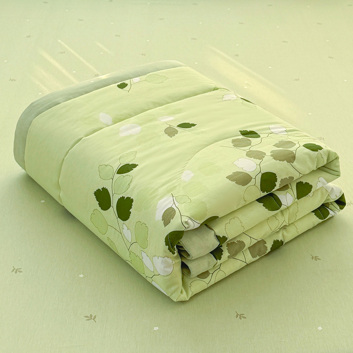 91家纺网 家纺一手货源 找家纺 （总）瑶瑶家居 2026新款A类里外全棉夏凉被四件套-风格三