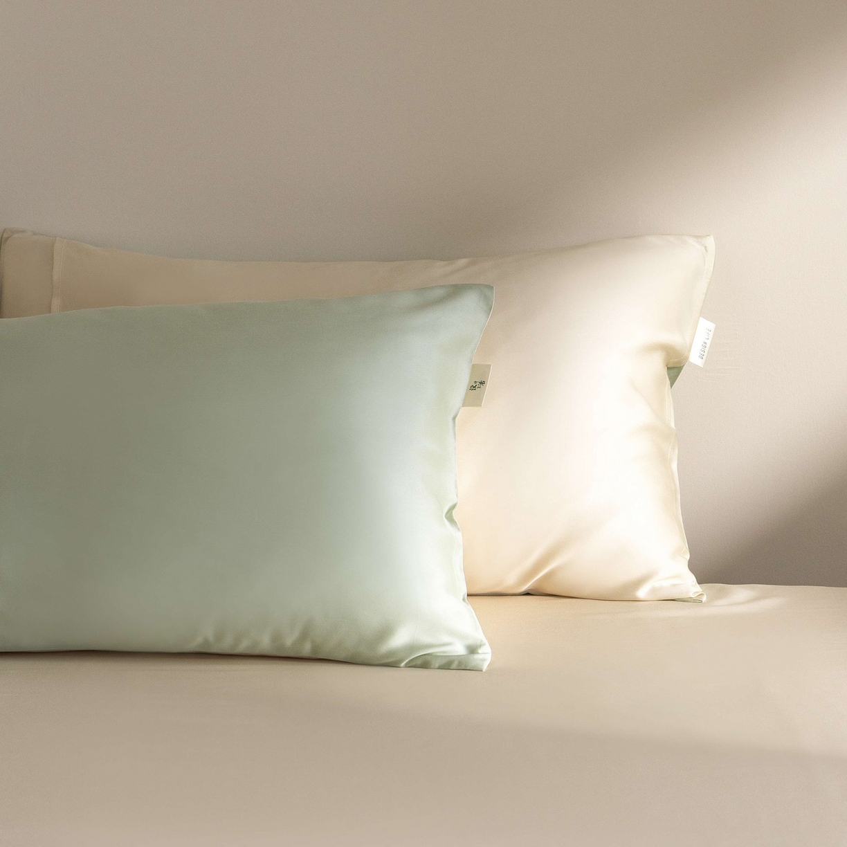 91家纺网 家纺一手货源 找家纺 佳汐蓝家纺 2026新款60s莱赛尔天丝四件套丝颜悦色系列 云水绿