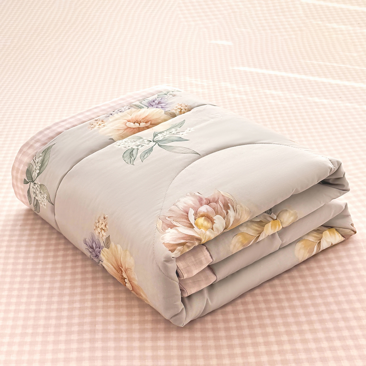 91家纺网 家纺一手货源 找家纺 瑶瑶家居 2026新款A类里外全棉夏凉被四件套-风格三 晚风