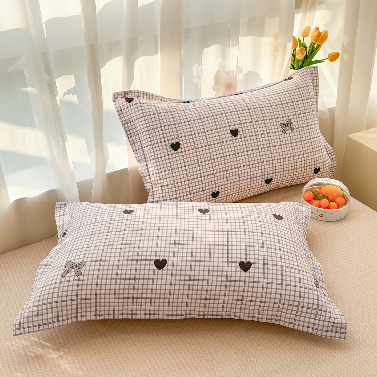 91家纺网 家纺一手货源 找家纺 瑶瑶家居 2026新款A类里外全棉夏凉被四件套-风格三 小甜心