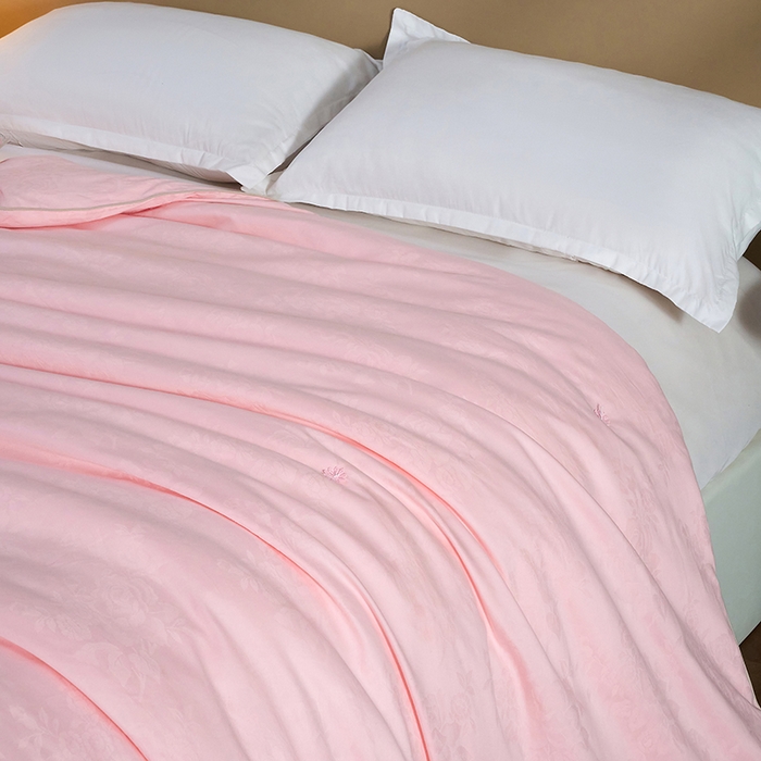 91家纺网 家纺一手货源 找家纺 茧月家纺 2026新款全棉纯棉提花蚕丝被被子被芯100%蚕丝填充 国标合格品 支持检测 粉玉