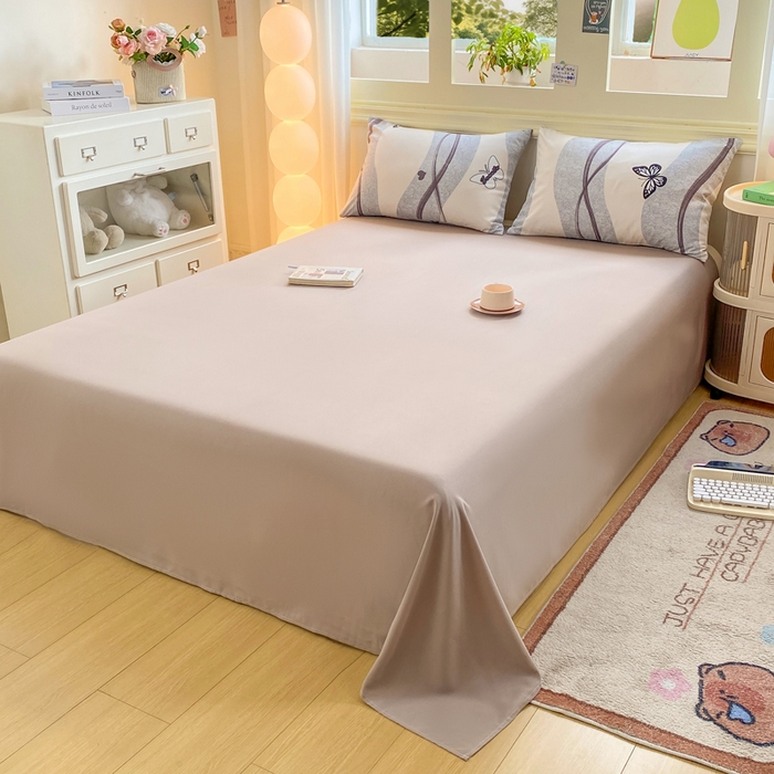 91家纺网 家纺一手货源 找家纺 （总）朵朵家纺 2026新款水洗印花床单床笠款三四件套学生三四件套