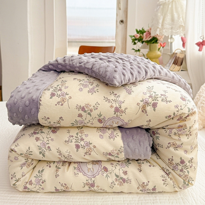 91家纺网 家纺一手货源 找家纺 （总）小桃姐家纺 2025新款全棉豆豆绒儿童被 被子被芯