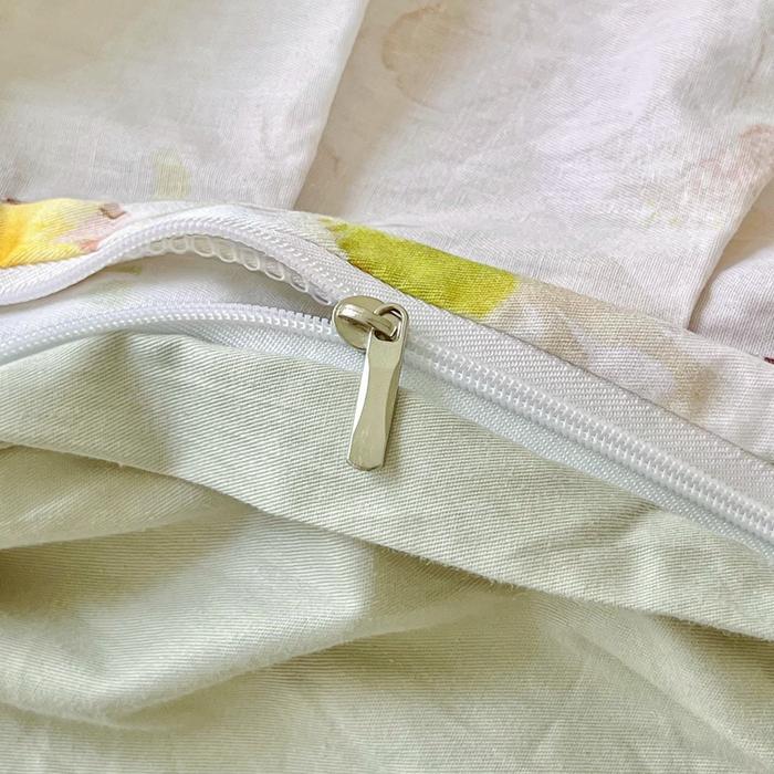 91家纺网 家纺一手货源 找家纺 胜权家纺 2026新款A类全棉法式13372数码印花夹棉床盖单品系列 锦绣繁华绿