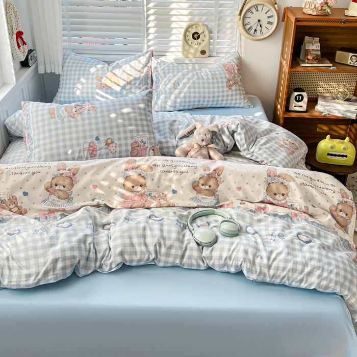 朵朵家纺 2026新款水洗棉印花单被套系列 克洛伊