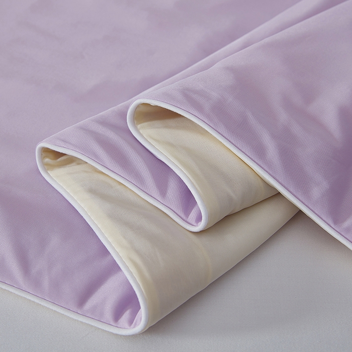 91家纺网 家纺一手货源 找家纺 梦恬佳 2025新款A类凉感丝夏凉被 香芋紫