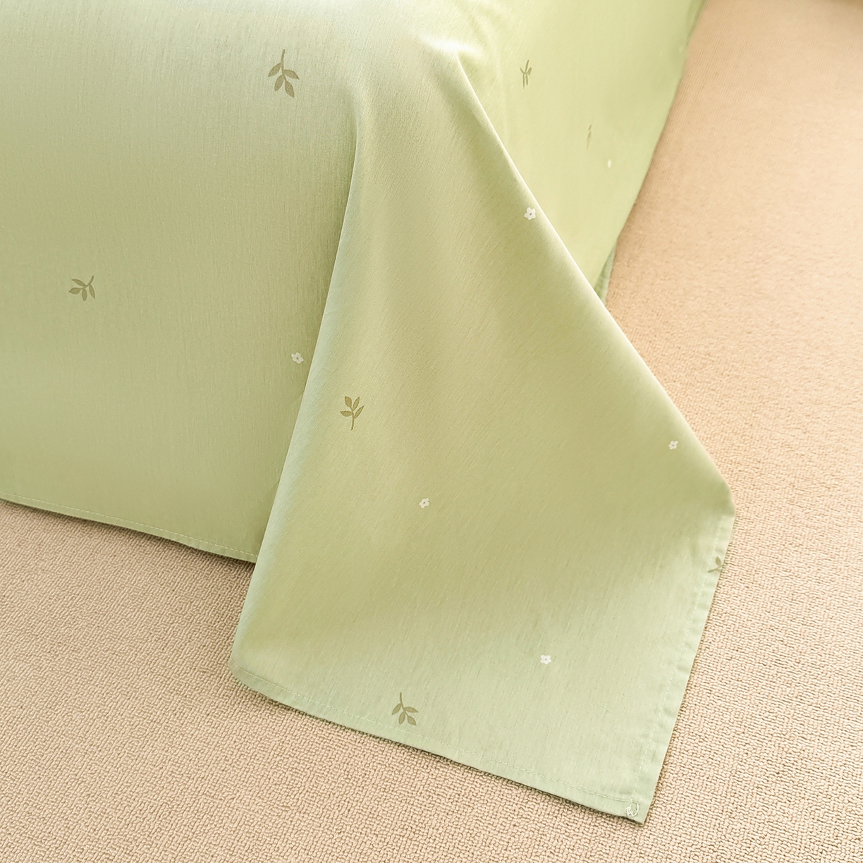 91家纺网 家纺一手货源 找家纺 寝美资家居 2026新款A类里外全棉夏凉被四件套-风格三 春日落樱