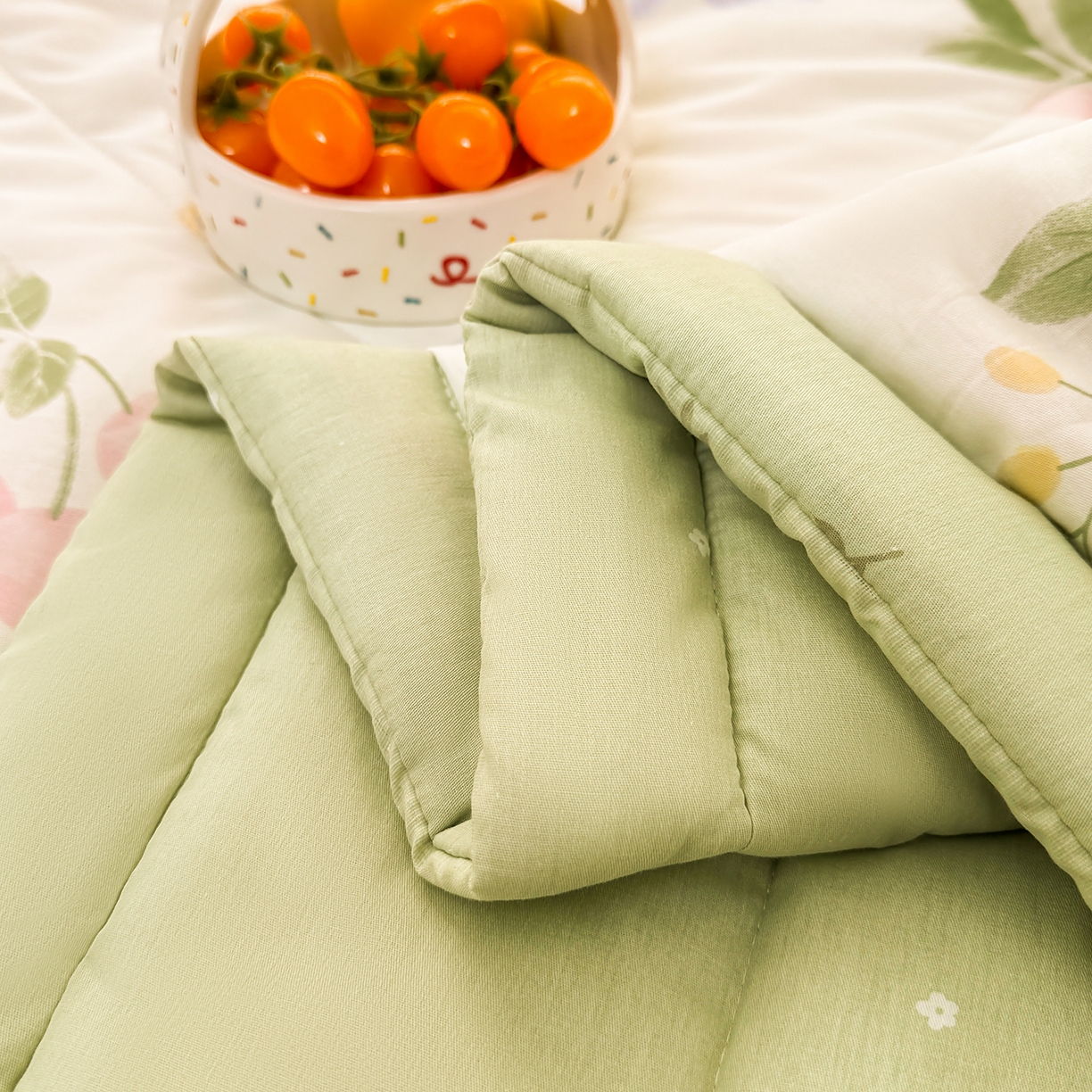 91家纺网 家纺一手货源 找家纺 寝美资家居 2026新款A类里外全棉夏凉被四件套-风格三 甜蜜萌宠