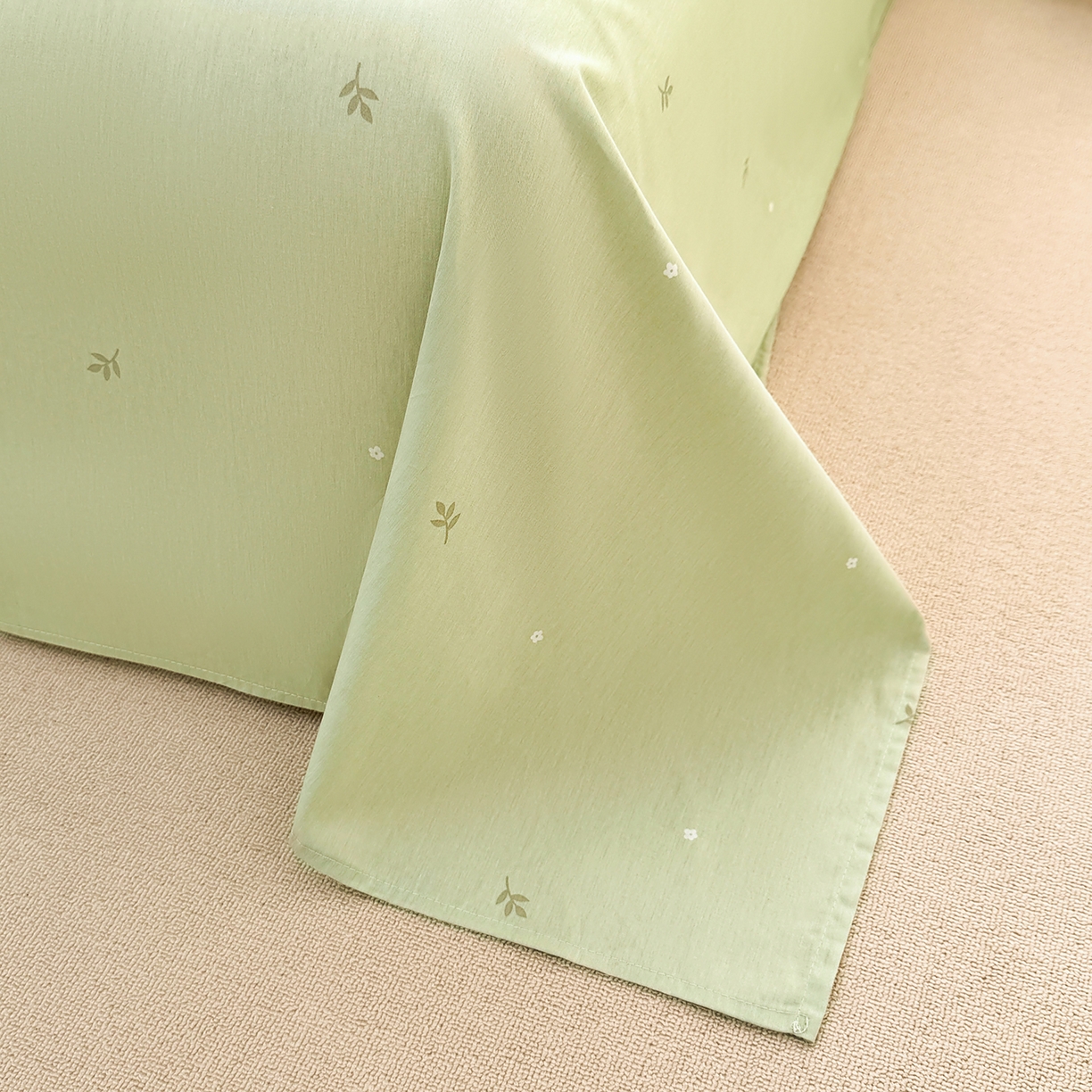 91家纺网 家纺一手货源 找家纺 寝美资家居 2026新款A类里外全棉夏凉被四件套-风格三 暮云花卉