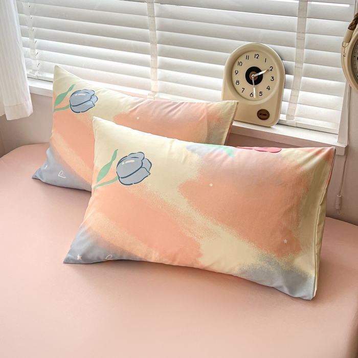 91家纺网 家纺一手货源 找家纺 （总）朵朵家纺 2026新款水洗棉印花单枕套系列