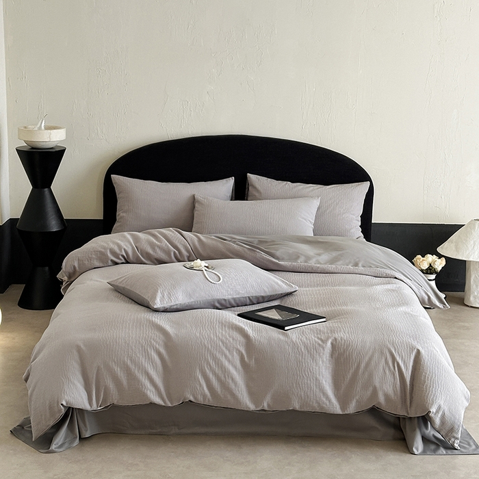 91家纺网 家纺一手货源 找家纺 静家居-简约原创家纺 2026新款60s贡缎提花系列四件套-伯爵 伯爵-灰