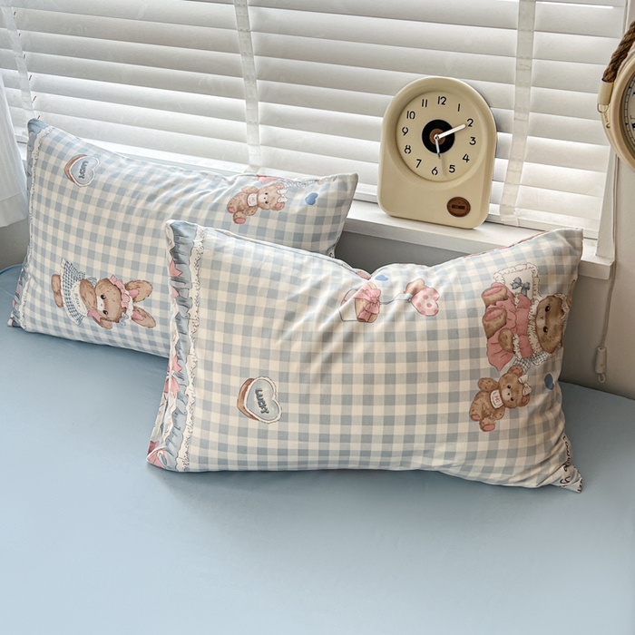 朵朵家纺 2026新款水洗棉印花单枕套系列 克洛伊