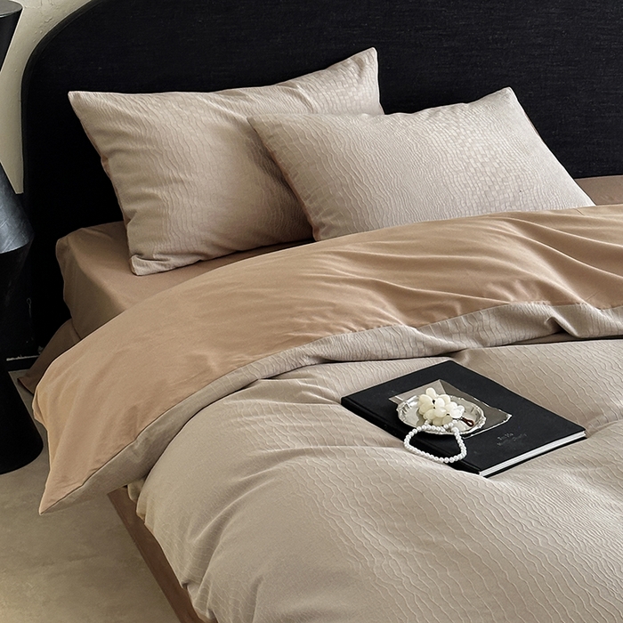 91家纺网 家纺一手货源 找家纺 静家居-简约原创家纺 2026新款60s贡缎提花系列四件套-伯爵 伯爵-咖