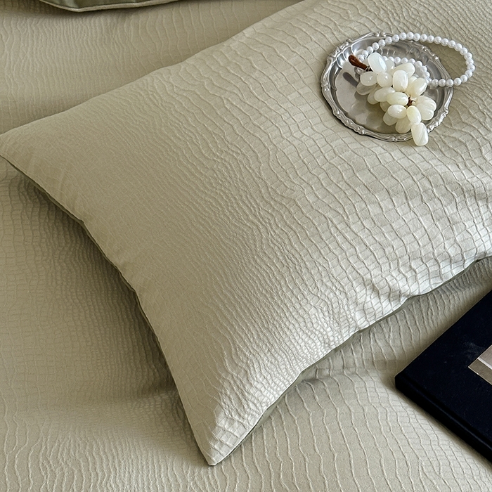 91家纺网 家纺一手货源 找家纺 静家居-简约原创家纺 2026新款60s贡缎提花系列四件套-伯爵 伯爵-绿