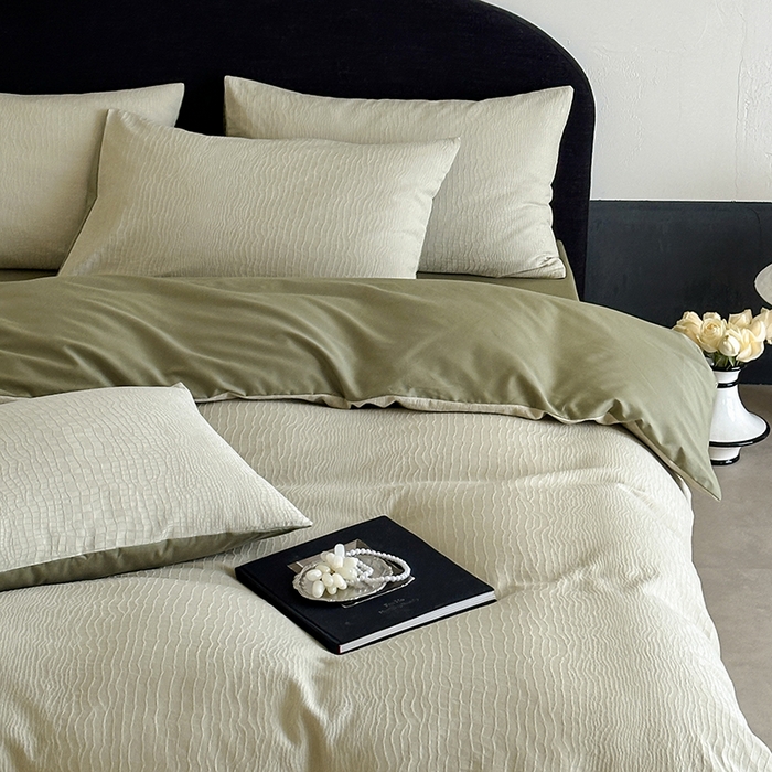 91家纺网 家纺一手货源 找家纺 静家居-简约原创家纺 2026新款60s贡缎提花系列四件套-伯爵 伯爵-绿